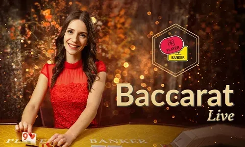 Live dealer presenting a game